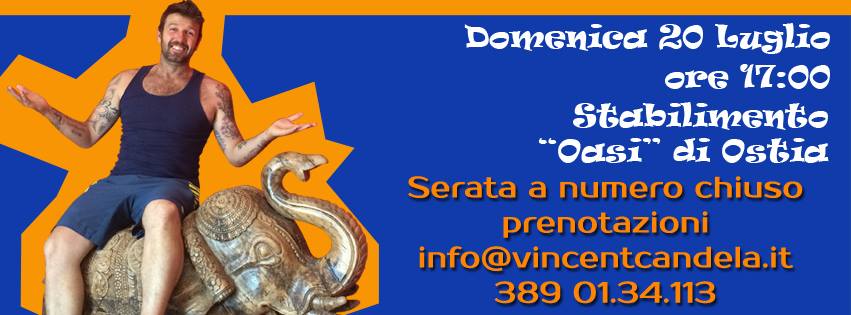 ROMA NEWS – Vivi una giornata indimenticabile con il Campione Vincent CANDELA! Domenica 20 tutti all’Oasi di Ostia