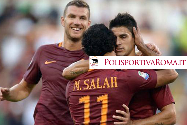 AS Roma Serie A – Perotti Dzeko e Salah, Poker alla prima per i Giallorossi